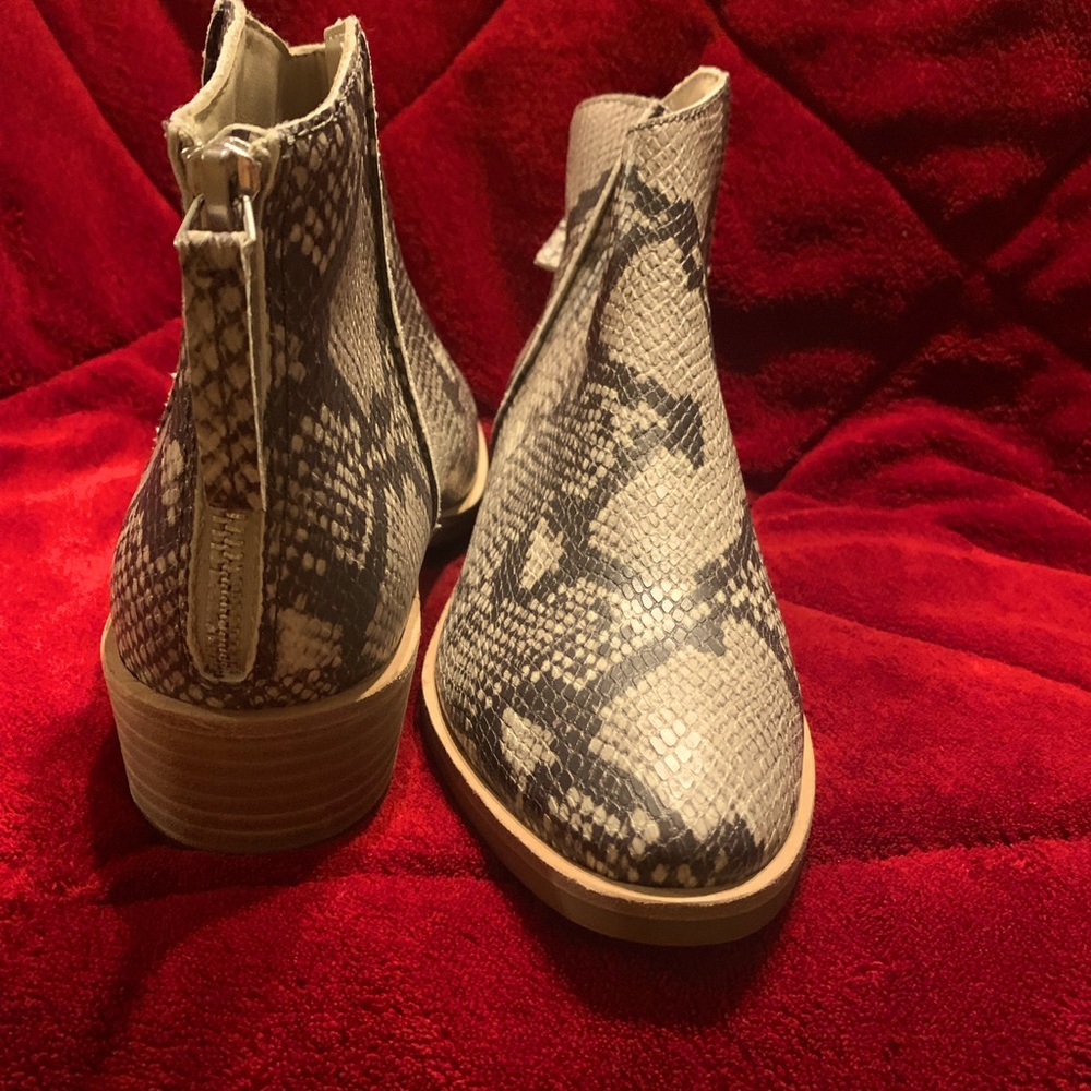 Snake Skin Ankle Boots